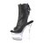 Pleaser FLASHDANCE-1018-7 Plateau Ankle Boots Faux Leather Black EU-36 / US-6