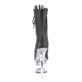 Pleaser FLASHDANCE-1020-7 Plateau Ankle Boots Faux Leather Black Colorful EU-37 / US-7