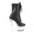 Pleaser FLASHDANCE-1020-7 Plateau Ankle Boots Faux Leather Black Colorful EU-37 / US-7
