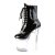 Pleaser FLASHDANCE-1020-8 Plateau Ankle Boots Patent Black Colorful EU-36 / US-6