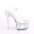 Pleaser FLASHDANCE-608CH Plateau Sandalettes Transparent Colorful EU-37 / US-7