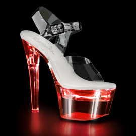 Pleaser FLASHDANCE-708 Plateau Sandalettes Transparent...