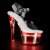 Pleaser FLASHDANCE-708 Plateau Sandalettes Transparent Colorful EU-37 / US-7