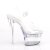 Pleaser FLASHDANCE-708 Plateau Sandalettes Transparent Colorful EU-37 / US-7