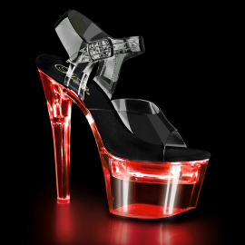 Pleaser FLASHDANCE-708 Plateau Sandalettes Transparent...