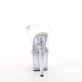 Pleaser FLASHDANCE-708SPEC Plateau Sandalettes Transparent Colorful EU-37 / US-7