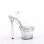 Pleaser FLASHDANCE-708SPEC Plateau Sandalettes Transparent Colorful EU-37 / US-7