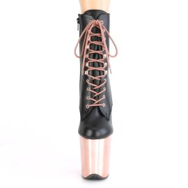 Pleaser FLAMINGO-1020 Plateau Ankle Boots Faux Leather...