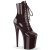 Pleaser FLAMINGO-1020 Plateau Ankle Boots Patent Coffee EU-43 / US-13