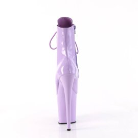 Pleaser FLAMINGO-1020 Plateau Ankle Boots Patent Purple EU-40 / US-10