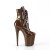 Pleaser FLAMINGO-1020 Plateau Ankle Boots Patent Mocha EU-42 / US-12