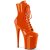 Pleaser FLAMINGO-1020 Plateau Ankle Boots Patent Orange EU-41 / US-11