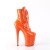 Pleaser FLAMINGO-1020 Plateau Ankle Boots Patent Orange EU-41 / US-11