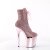 Pleaser FLAMINGO-1020CHRS Plateau Ankle Boots Rhinestones Chrome Light Pink EU-35 / US-5