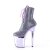 Pleaser FLAMINGO-1020CHRS Plateau Ankle Boots Rhinestones Chrome Purple EU-41 / US-11