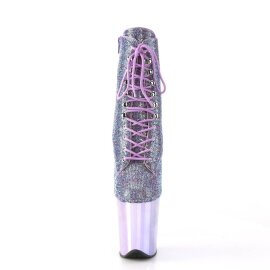 Pleaser FLAMINGO-1020CHRS Plateau Ankle Boots Rhinestones...