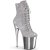 Pleaser FLAMINGO-1020CHRS Plateau Ankle Boots Rhinestones Chrome Silver EU-41 / US-11