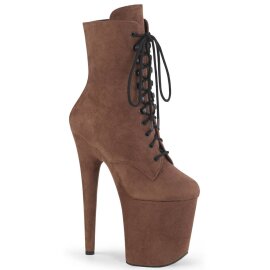 Pleaser FLAMINGO-1020FS Plateau Ankle Boots Faux Suede...
