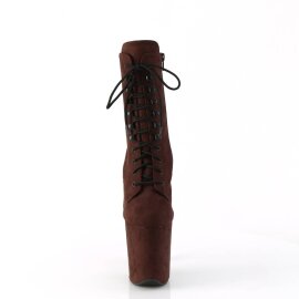 Pleaser FLAMINGO-1020FS Plateau Ankle Boots Faux Suede...
