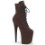 Pleaser FLAMINGO-1020FS Plateau Ankle Boots Faux Suede Mocha EU-35 / US-5