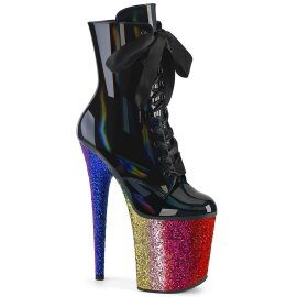 Pleaser FLAMINGO-1020HG Plateau Ankle Boots Patent...