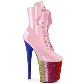 Pleaser FLAMINGO-1020HG Plateau Ankle Boots Patent...