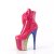 Pleaser FLAMINGO-1020HG Plateau Ankle Boots Patent Glitter Pink Colorful EU-37 / US-7