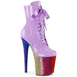 Pleaser FLAMINGO-1020HG Plateau Ankle Boots Patent...