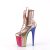 Pleaser FLAMINGO-1020HG Plateau Ankle Boots Patent Glitter Rose Gold Colorful EU-35 / US-5
