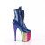 Pleaser FLAMINGO-1020HG Plateau Ankle Boots Patent Glitter Blue Colorful EU-35 / US-5