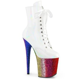 Pleaser FLAMINGO-1020HG Plateau Ankle Boots Patent...