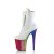 Pleaser FLAMINGO-1020HG Plateau Ankle Boots Patent Glitter White Colorful EU-37 / US-7
