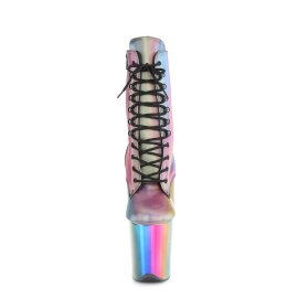 Pleaser FLAMINGO-1020RC Plateau Ankle Boots Reflection...