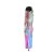 Pleaser FLAMINGO-1020RC Plateau Ankle Boots Reflection Chrome Colorful EU-37 / US-7