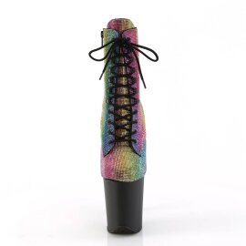 Pleaser FLAMINGO-1020RS Plateau Ankle Boots Rhinestones...