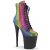 Pleaser FLAMINGO-1020RS Plateau Ankle Boots Rhinestones Colorful EU-37 / US-7