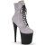 Pleaser FLAMINGO-1020RS Plateau Ankle Boots Rhinestones Silver EU-42 / US-12