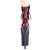 Pleaser FLAMINGO-1020SP Plateau Ankle Boots Patent Snake Red EU-41 / US-11