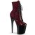 Pleaser FLAMINGO-1020SP Plateau Ankle Boots Patent Snake Red EU-35 / US-5
