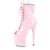 Pleaser FLAMINGO-1021 Plateau Ankle Boots Patent Light Pink EU-41 / US-11