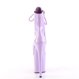 Pleaser FLAMINGO-1021 Plateau Ankle Boots Patent Purple EU-35 / US-5
