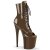 Pleaser FLAMINGO-1021 Plateau Ankle Boots Patent Mocha EU-40 / US-10
