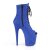 Pleaser FLAMINGO-1021FS Plateau Ankle Boots Faux Suede Blue EU-38 / US-8