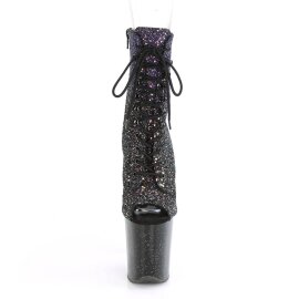 Pleaser FLAMINGO-1021OMBG Plateau Ankle Boots Glitter...