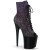 Pleaser FLAMINGO-1021OMBG Plateau Ankle Boots Glitter Purple EU-42 / US-12