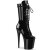 Pleaser FLAMINGO-1050 Plateau Ankle Boots Patent Black EU-39 / US-9
