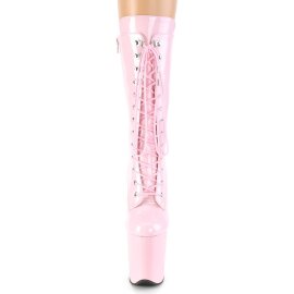 Pleaser FLAMINGO-1050 Plateau Ankle Boots Patent Light...