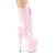 Pleaser FLAMINGO-1050 Plateau Ankle Boots Patent Light Pink EU-42 / US-12