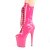 Pleaser FLAMINGO-1050 Plateau Ankle Boots Patent Pink EU-41 / US-11