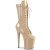 Pleaser FLAMINGO-1050 Plateau Ankle Boots Patent Nude EU-35 / US-5